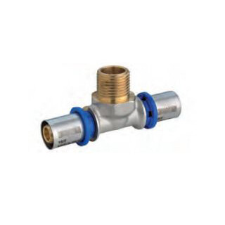 T-Übergangsstück mit AG 26mm x 3/4" x 26mm